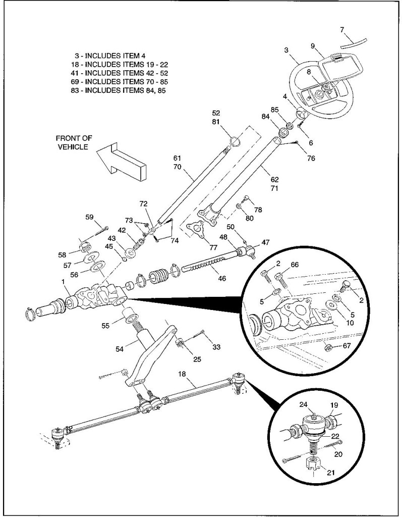 Ezgo Steering Parts Diagram